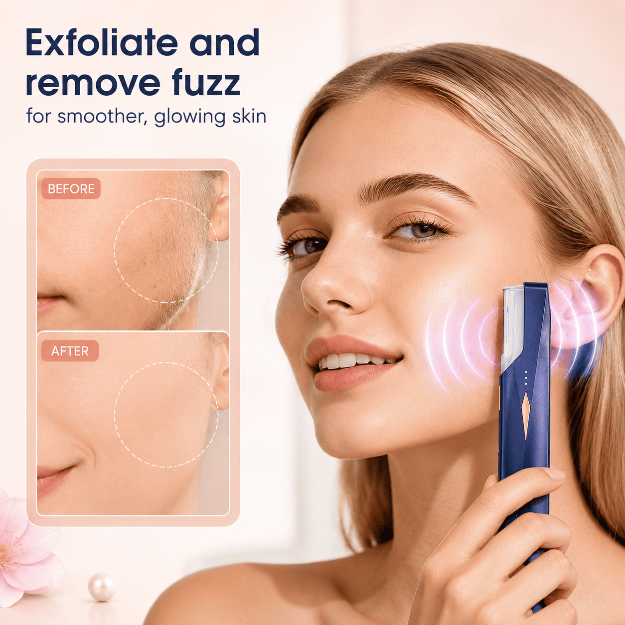 Liora Touch™ Smart Sonic Dermaplane Razor